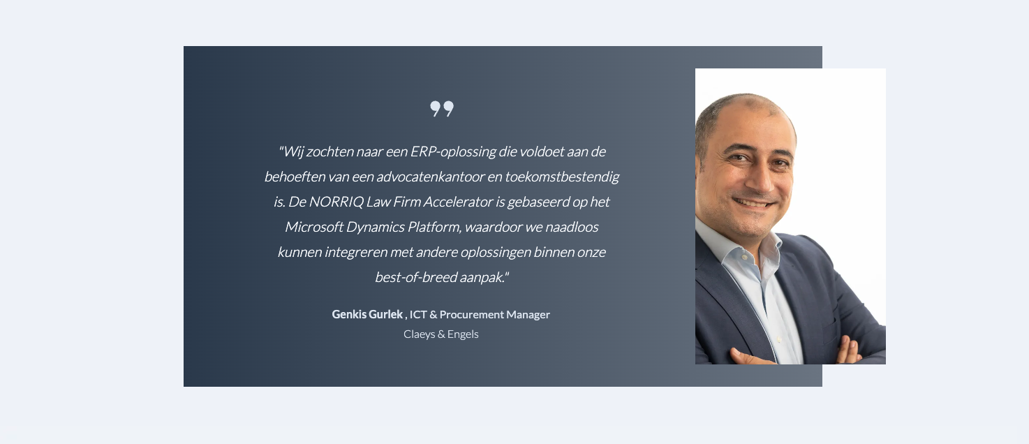 Customer testimonial from Genkis Gurlek