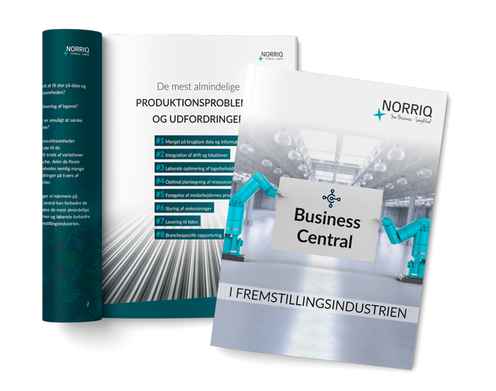 Business Central i fremstillingsindustrien