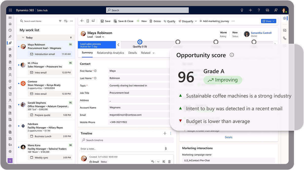 Dynamics 365 Sales